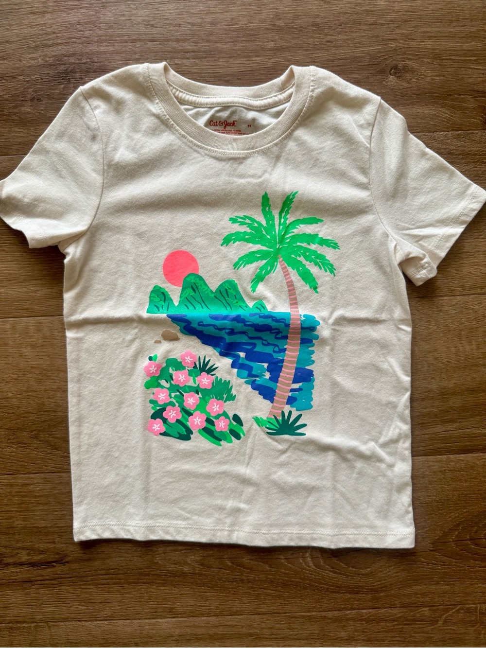 👕 Cat & Jack Tropical Graphic Tee – Size 5T – NWOT
